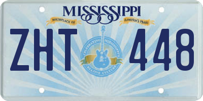 MS license plate ZHT448