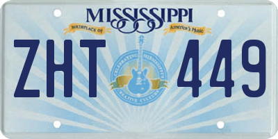 MS license plate ZHT449