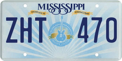 MS license plate ZHT470