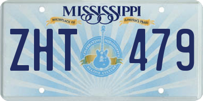 MS license plate ZHT479