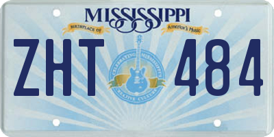 MS license plate ZHT484