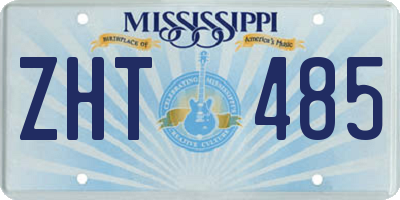 MS license plate ZHT485