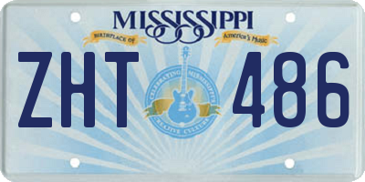MS license plate ZHT486