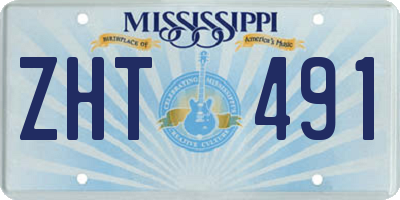 MS license plate ZHT491