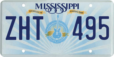 MS license plate ZHT495