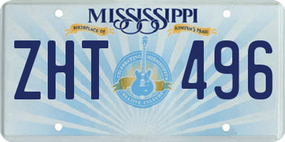 MS license plate ZHT496
