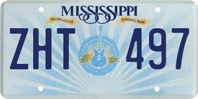 MS license plate ZHT497
