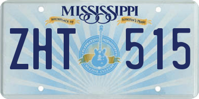 MS license plate ZHT515