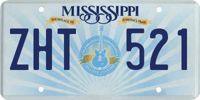 MS license plate ZHT521