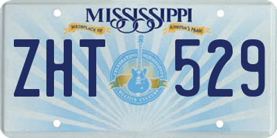 MS license plate ZHT529