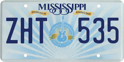 MS license plate ZHT535