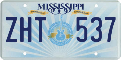 MS license plate ZHT537