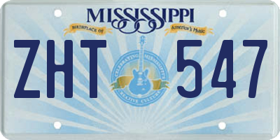 MS license plate ZHT547