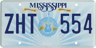 MS license plate ZHT554