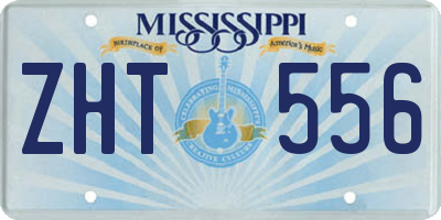 MS license plate ZHT556