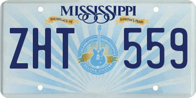 MS license plate ZHT559