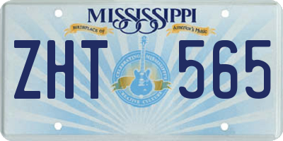 MS license plate ZHT565