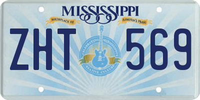 MS license plate ZHT569