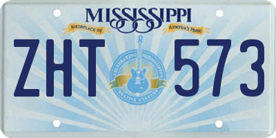 MS license plate ZHT573