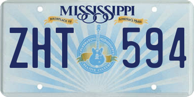 MS license plate ZHT594