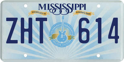 MS license plate ZHT614