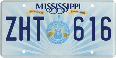 MS license plate ZHT616