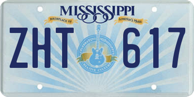 MS license plate ZHT617