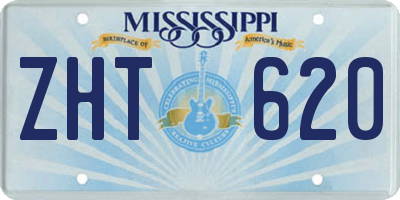 MS license plate ZHT620