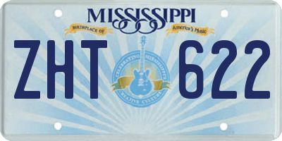 MS license plate ZHT622