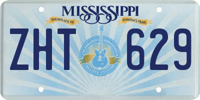 MS license plate ZHT629