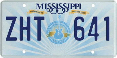 MS license plate ZHT641