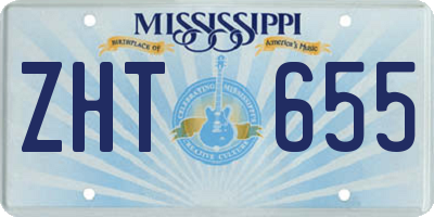 MS license plate ZHT655
