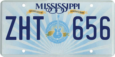 MS license plate ZHT656