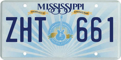 MS license plate ZHT661