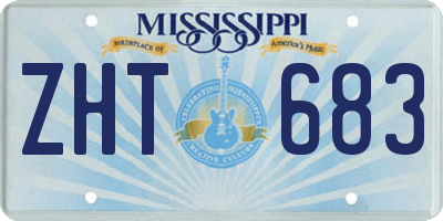 MS license plate ZHT683