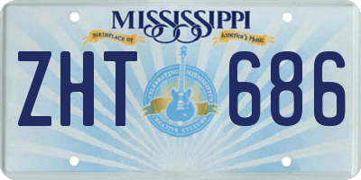 MS license plate ZHT686