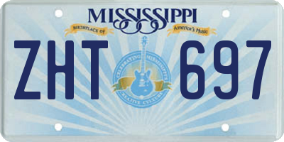 MS license plate ZHT697