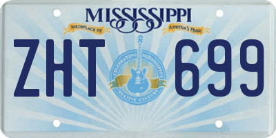 MS license plate ZHT699