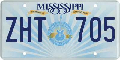 MS license plate ZHT705