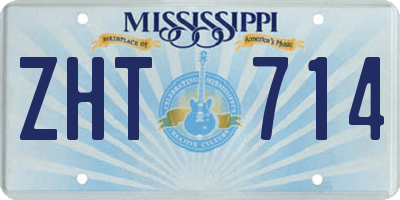 MS license plate ZHT714