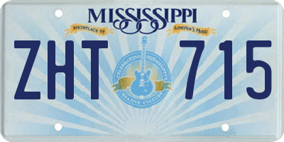 MS license plate ZHT715