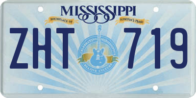 MS license plate ZHT719