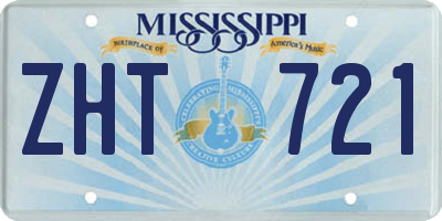 MS license plate ZHT721