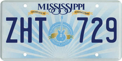 MS license plate ZHT729