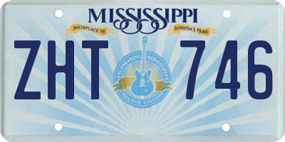 MS license plate ZHT746