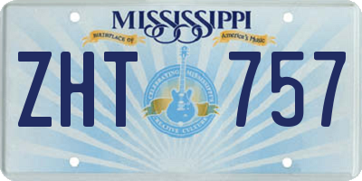 MS license plate ZHT757