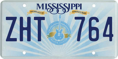 MS license plate ZHT764