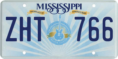MS license plate ZHT766