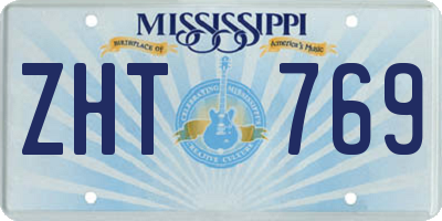 MS license plate ZHT769