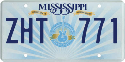 MS license plate ZHT771